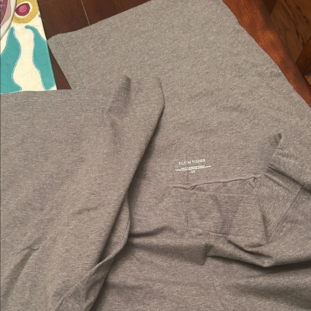 Eileen Fisher Gray Wide-Leg Pants - Picture 3 of 3